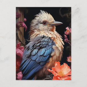 Vögel und Blume Postkarte