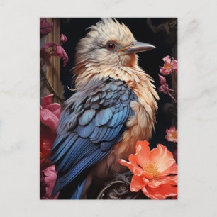Vögel und Blume Postkarte