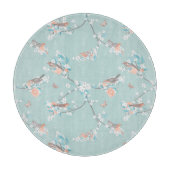 Vögel und Blume Schneidebrett (Vorderseite)