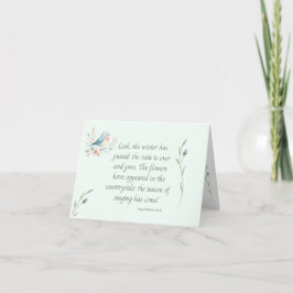 Vogel und Blume Song der Solomon Note Card
