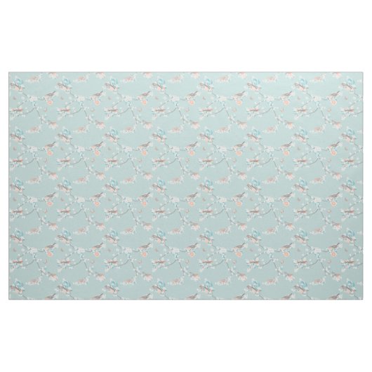 Vögel und Blume Stoff (Fat Quarter (45,7 x 55,9 cm))
