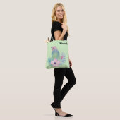 Vogel und Blume Tasche (Am Model)