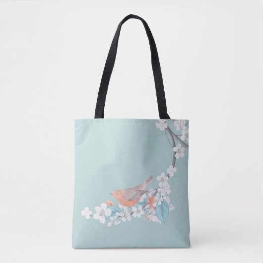 Vögel und Blume Tasche (Vorderseite)