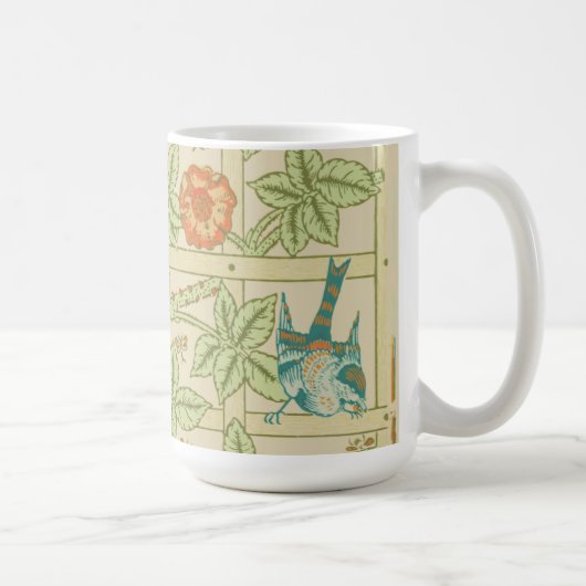 Vögel und Blume Trellis William Morris Kaffeetasse (Rechts)