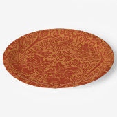 Vögel und Blume Viktorianisch William Morris Patte Pappteller (Schrägansicht)