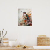 Vögel und Blume Vogelkunst Plakat (Küche)
