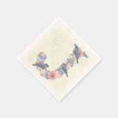 Vögel und Blume von Natasha Us Serviette (Ecke)