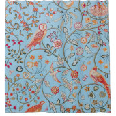 Vögel und Blume, William Morris Duschvorhang (Vorderseite)
