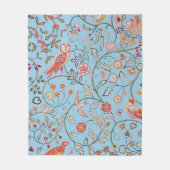 Vögel und Blume, William Morris Fleecedecke (Vorderseite)