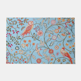 Vögel und Blume, William Morris Fußmatte