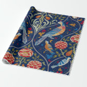Vögel und Blume, William Morris Geschenkpapier (Ungerollt)