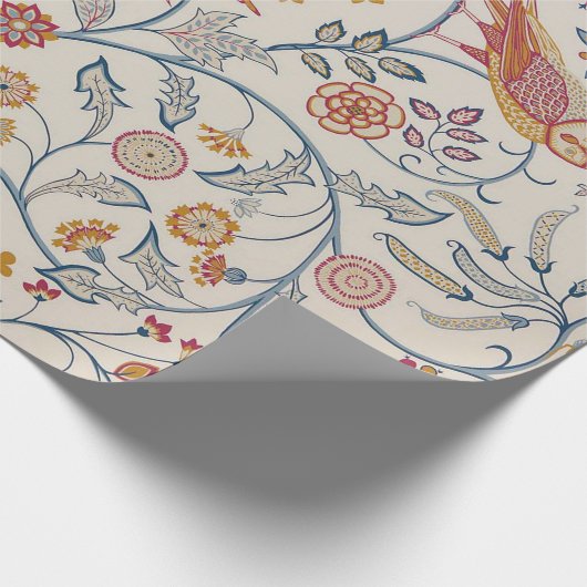 Vögel und Blume, William Morris Geschenkpapier (Ecke)
