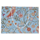 Vögel und Blume, William Morris große Geschenktasc Geschenktüte (Rückseite)