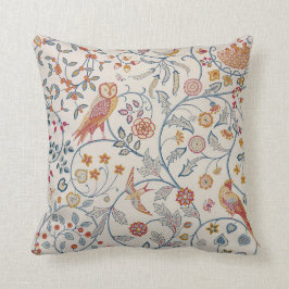 Vögel und Blume, William Morris Kissen