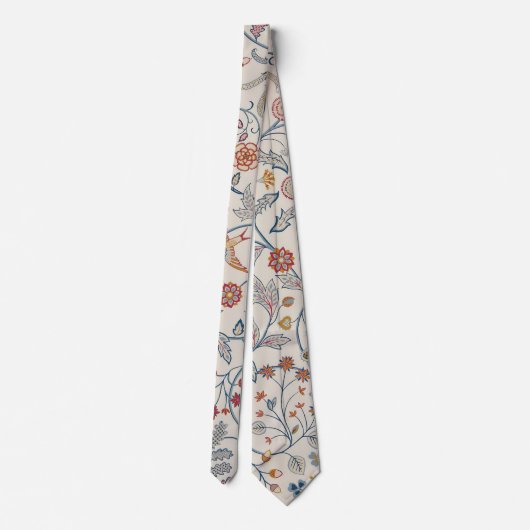 Vögel und Blume, William Morris Krawatte (Rückseite)