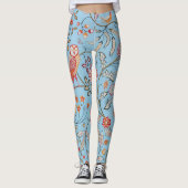 Vögel und Blume, William Morris Leggings (Vorderseite)
