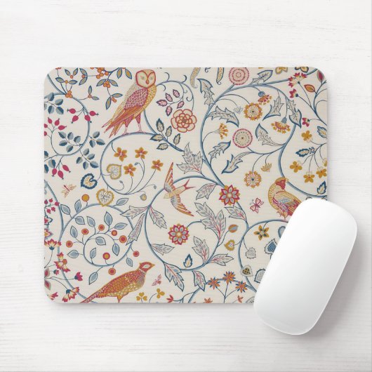 Vögel und Blume, William Morris Mousepad (Mit Mouse)