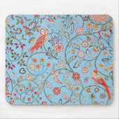 Vögel und Blume, William Morris Mousepad (Vorne)