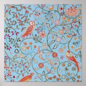 Vögel und Blume, William Morris Poster (Vorne)