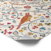 Vögel und Blume, William Morris Poster (Ecke)
