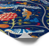 Vögel und Blume, William Morris Poster (Ecke)