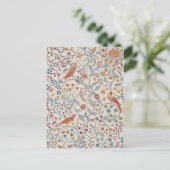 Vögel und Blume, William Morris Postkarte (Stehend Vorderseite)