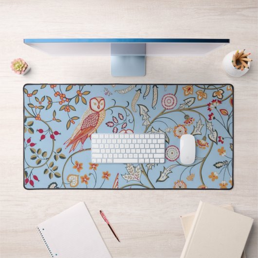 Vögel und Blume, William Morris Schreibtischunterlage (Büro 1)