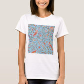 Vögel und Blume, William Morris T-Shirt (Vorderseite)