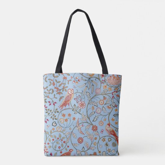 Vögel und Blume, William Morris Tasche (Rückseite)