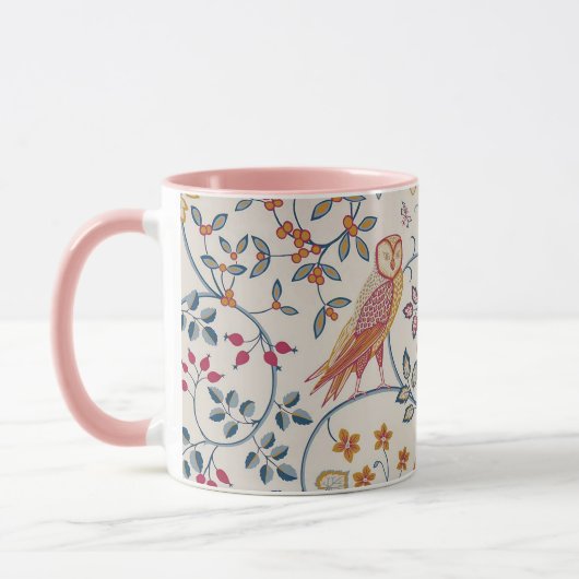 Vögel und Blume, William Morris Tasse (Links)