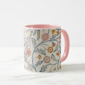 Vögel und Blume, William Morris Tasse (VorderseiteRechts)