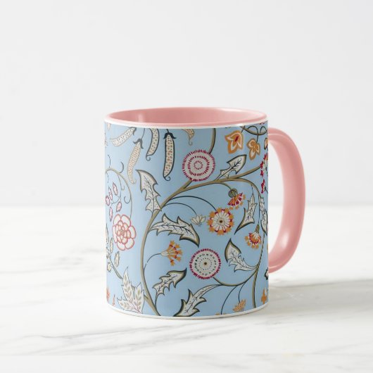 Vögel und Blume, William Morris Tasse (VorderseiteRechts)