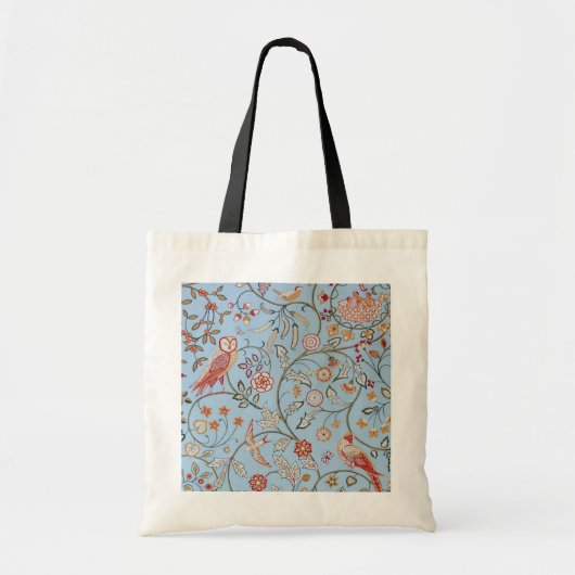 Vögel und Blume, William Morris Tragetasche (Vorne)