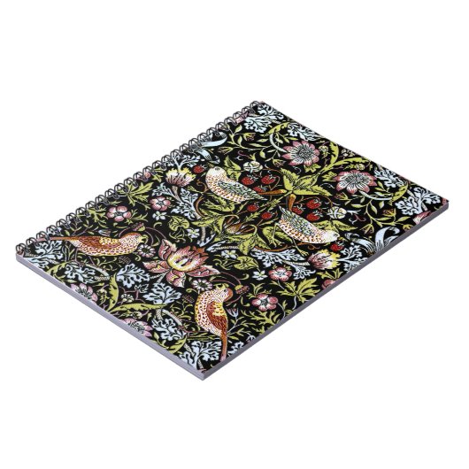 Vögel und Blumen 2 Williams Morris Notizblock (Linke Seite)