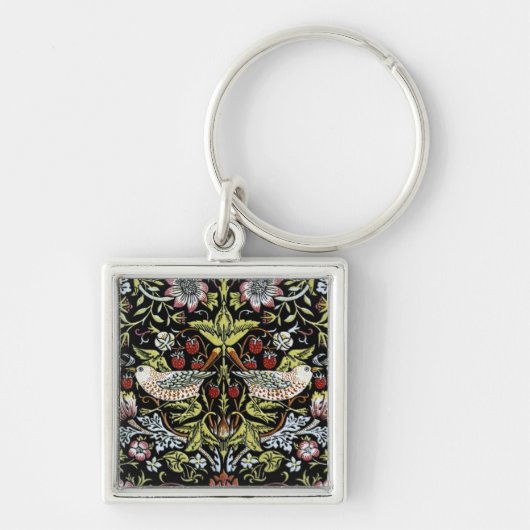 Vögel und Blumen 2 Williams Morris Schlüsselanhänger (Vorne)