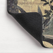 Vögel und Blumen der vier Jahreszeiten Mousepad (Ecke)