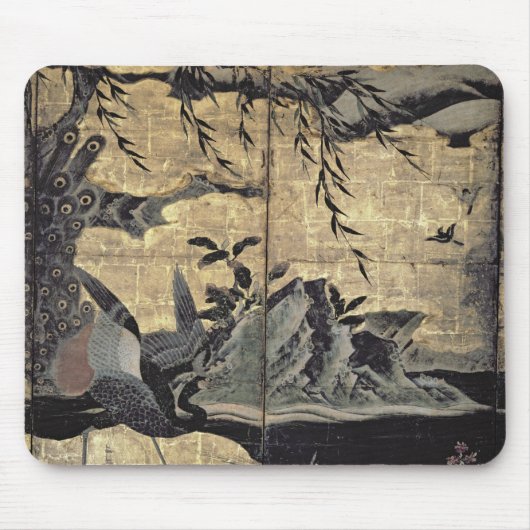 Vögel und Blumen der vier Jahreszeiten Mousepad (Vorne)