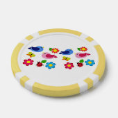 Vögel und Blumen Frühling Pokerchips (Einzeln)