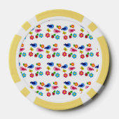 Vögel und Blumen Frühling Pokerchips (Rückseite)