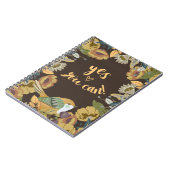 Vögel und Blumen Kunst Notizblock (Linke Seite)