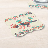 Vögel und Blumen Kunst Untersetzer (angewinkelt)