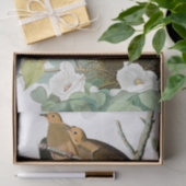 Vögel und Blumen natürliches 15" x 20" Seidenpapier (Geschenk)