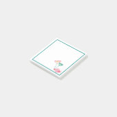Vogel- und Blumen-Post-it-Notizen Post-it Klebezettel (angewinkelt)