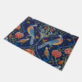 Vögel und Blumen, William Morris Fußmatte (Schrägansicht)