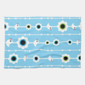 Vogel- und Blumenblaumuster Handtuch (Horizontal)