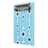 Vogel- und Blumenblaumuster Mini Klemmbrett (Gewinkelt2)