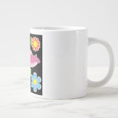 VOGEL- UND BLUMENMUSTER Jumbo-Tasse (Rechts)