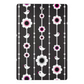 Vogel- und Blumenmuster Mini Klemmbrett (Rückseite)