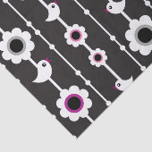 Vogel- und Blumenmuster Seidenpapier (Ausschnitt)