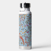 Vogel- und Blumenmuster, William Morris Trinkflasche (rechts)